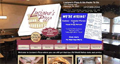 Desktop Screenshot of lucianospizzanorthhills.com